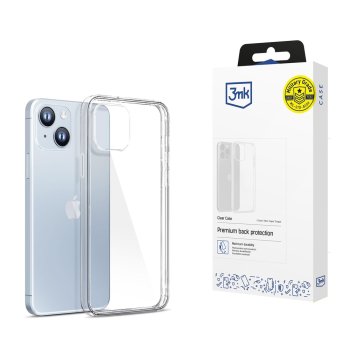 Phone Case Cover iPhone 14 Plus silicone series 3mk Clear Case - transparent