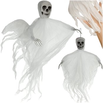 Ruhhy 00026124 Hanging Skeleton, 70 cm, White