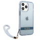 Чехол Guess для iPhone 13 / 13 Pro Translucent Strap, синий