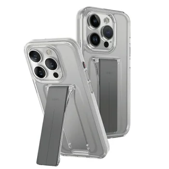 Uniq Heldro Mount läbipaistev tugijalaga ümbris iPhone 15 Pro 6.1"