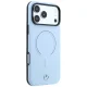 Чехол Mercedes Leather 3D MagSafe для iPhone 18 Pro Max / 17 Pro Max, синий