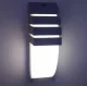 Dārza sienas lampa E27 IP54, melna
