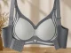 Women\'s Push-Up Sports Bra, Seamless, Grey, 2XL
