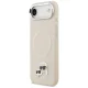 Karl Lagerfeld Karl & Choupette Pins MagSafe vāciņš iPhone Air bēšs