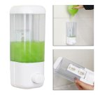 Wall-Mounted Liquid Soap and Dishwashing Liquid Dispenser, 500 ml, White