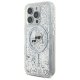 Karl Lagerfeld iPhone 16 Pro Max Case Liquid Glitter Karl & Choupette MagSafe, Transparent