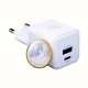Сетевое зарядное устройство 3mk Hyper GaN 20W USB-C USB-A, белое