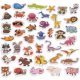 Kruzzel 00022616 Fridge Magnets - Animals, 40 pcs