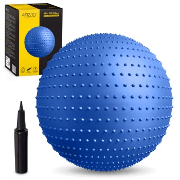 4FIZJO masāžas vingrošanas bumba ar radziņiem 65 cm, zila