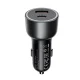 Auto lādētājs Acefast B21 75W, USB-C + USB-A, melns
