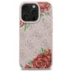 Чехол Guess 4G Flowers Print MagSafe для iPhone 16 Pro 6.3\", розовый
