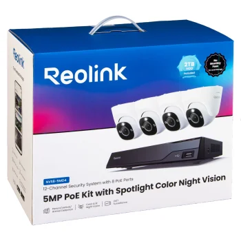 Videonovērošanas sistēma Reolink NVS8-5MD4 V2 5MP 8-Channel PoE ar 2TB NVR