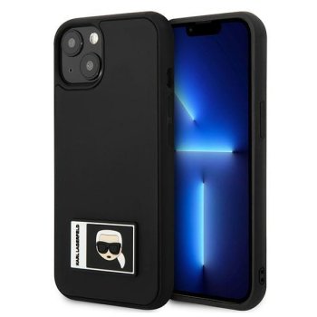 Apple iPhone 13 mini 5.4" Karl Lagerfeld Ikonik Patch Case Cover (KLHCP13S3DKPK), Black | Чехол Кейс...