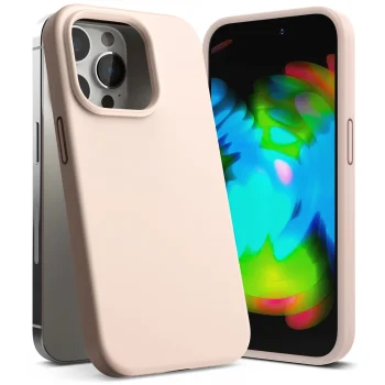 Apple iPhone 14 Pro Max 6.7'' Ringke Silicon Cover Case, Pink | Чехол Кейс Бампер Кабура для...