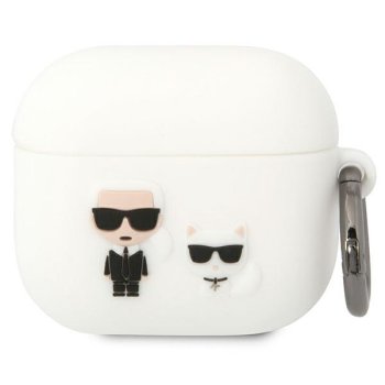 Karl Lagerfeld силиконовый чехол для AirPods 3 KLACA3SILKCW Белый