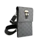 Сумка Karl Lagerfeld Ikonik Karl Monogram Patch для телефона - серебро
