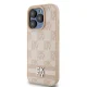 Чехол DKNY для iPhone 15 Pro Max Checkered Mono Pattern & Printed Stripes, розовый