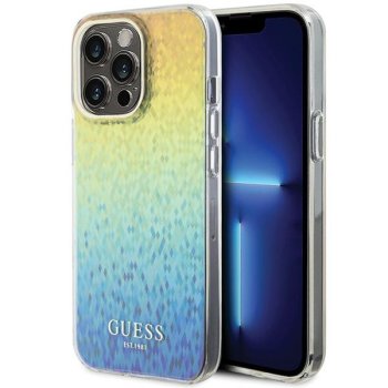 Guess iPhone 15 Pro Max Case IML Faceted Mirror Disco Iridescent, Multicolour