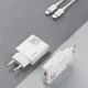 Сетевое зарядное устройство GaN Dudao A30EUL 30W USB-A / USB-C + кабель USB-C - Lightning