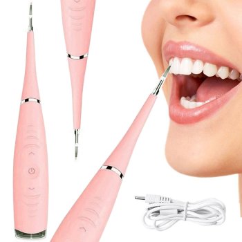 Ultraskaņas Zobu Skaleris Zobu Tīrīšanai un Zobakmens Noņemšanai, Rozā | Ultrasonic Dental Scaler For Teeth...