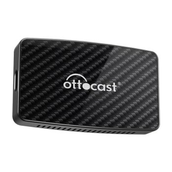 Ottocast CA400-S 4-in-1 Wireless CarPlay / Android Auto Adapter, Black