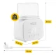 4FIZJO TWIN Double Bottle Warmer and Sterilizer, White