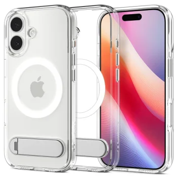 Чехол Spigen Ultra Hybrid "S" MagSafe для iPhone 17 — прозрачный и белый