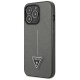 Guess Saffiano Triangle Logo vāciņš iPhone 13 Pro / 13, sudraba
