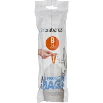 Brabantia PerfectFit Type B atkritumu maisi ar auklu, 5 l, 20 gab., balti