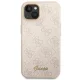 Guess iPhone 13 / 14 / 15 Case 4G Vintage Gold Logo, Pink