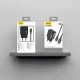 Dudao A23TEU 2.4A GaN USB-A Wall Charger with USB-A - USB-C Cable - Black