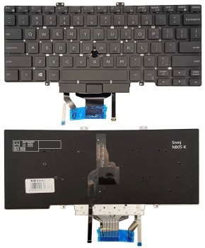 Dell Latitude 5400 / 7400 Keyboard KB316045 with Trackpoint, Black