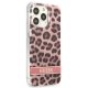 Guess Leopard vāciņš iPhone 13 Pro / 13 rozā krāsā