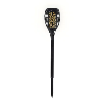 Forever Solar Flame Garden Night Light 96LED 1500mAh IP65, Black