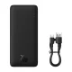 Baseus Airpow Power Bank 10000mAh 20W, Black | Pārnēsājams Ārējais Portatīvais Akumulators Lādētājs