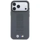 BMW M Blue Perfo Metal Logo MagSafe vāciņš iPhone 18 Pro Max / 17 Pro Max, pelēks