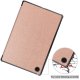 Samsung Galaxy Tab A8 10.5 (2021) (2022) (SM-X200/X205) Trifold Stand PU Leather Hard Protective Cover Case, Rose Gold...