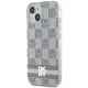 DKNY iPhone 15 vāciņš IML Checkered Mono Pattern MagSafe, bēšs