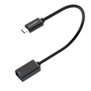 Wozinsky WOTGY1S USB-C uz USB-A 3.0 OTG pāreja, melna
