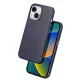 Кожаный чехол Dux Ducis Naples для iPhone 14 Plus с MagSafe, синий