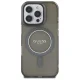 Guess iPhone 16 Pro vāciņš IML Glitter Circle MagSafe, melns