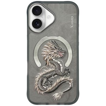 Nimmy Dragon MagSafe vāciņš Apple iPhone 16, Pelēks