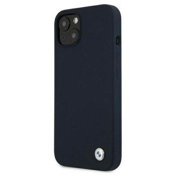 BMW iPhone 13 mini vāciņš Silicone Signature, tumši zils