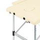 Massage table Balance portable aluminum 2 section, cream