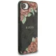 Чехол Guess 4G Flowers Print MagSafe для iPhone 16e Черный