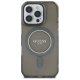 Guess iPhone 16 Pro Max vāciņš IML Glitter Circle MagSafe, melns