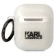 Чехол Karl Lagerfeld для AirPods 1 / 2, KLA2HNKCTGT, прозрачный с блестками
