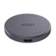 Magnētiskais bezvadu lādētājs MagFusion Aukey LC-MC10, 15W Qi2 (melns) | Magnetic Wireless Charger (black)