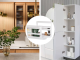 Kitchen Spice Organizer for Cabinet, Expandable, White