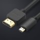 Ugreen HD127 Micro HDMI uz HDMI 2.0 kabelis 3m, melns